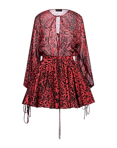 THE ANDAMANE Short dress Red 100% Cotton