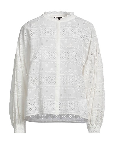 MAJE 無地シャツ＆ブラウス ホワイト コットン 100%