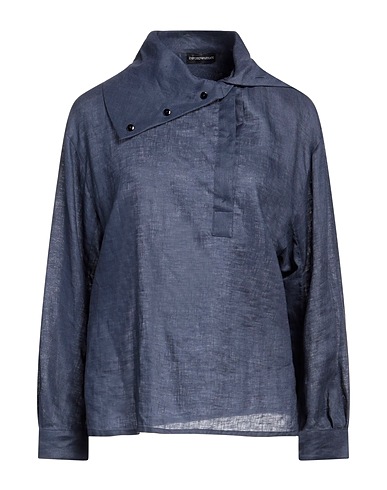 EMPORIO ARMANI Top Slate blue 100% Linen