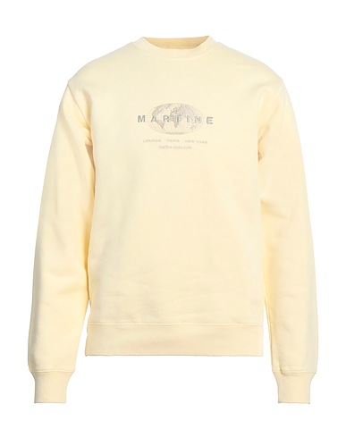 MARTINE ROSE Sweatshirt Pastel yellow 100% Cotton