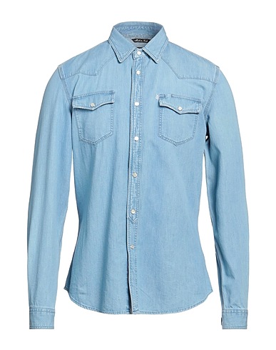 HYDROGEN Denim shirt Blue 100% Cotton