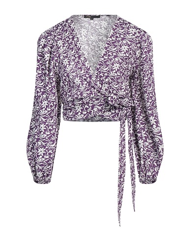 MAJE Top Dark purple 67% Linen, 33% Viscose