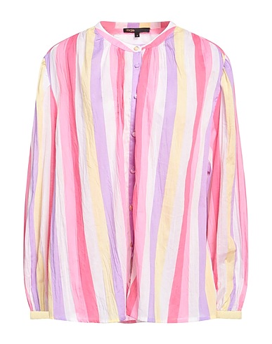 MAJE Striped shirt Pink 71% Polyester, 29% Cotton
