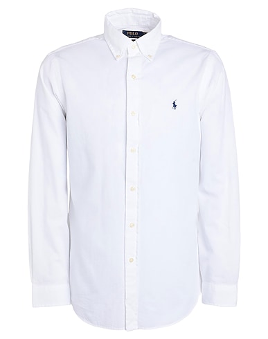 POLO RALPH LAUREN Einfarbiges Hemd 100% Baumwolle