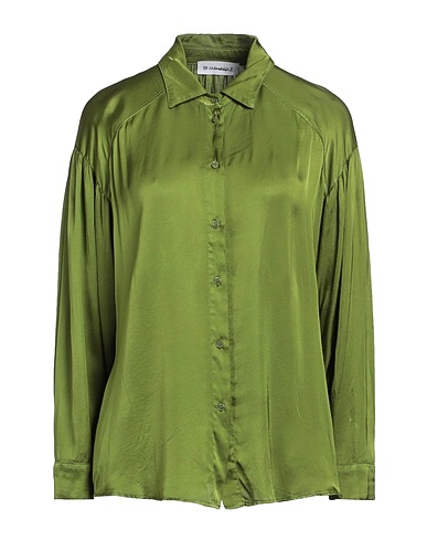BRAND UNIQUE Solid color shirts & blouses Military green 100% Viscose