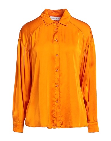 BRAND UNIQUE Chemises et chemisiers de couleur unie Mandarine 100% Viscose