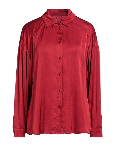 BRAND UNIQUE Solid colour shirts & blouses Burgundy 100% Viscose