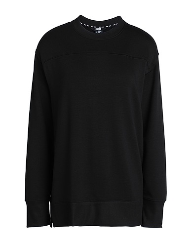 DKNY Sweatshirt Black 76% Rayon, 19% Polyester, 5% Elastane