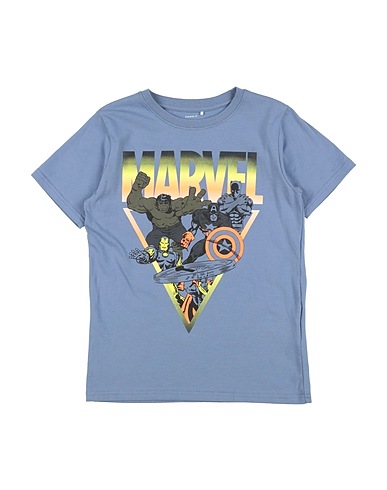 NAME IT® T-shirt Light blue 95% Cotton, 5% Elastane