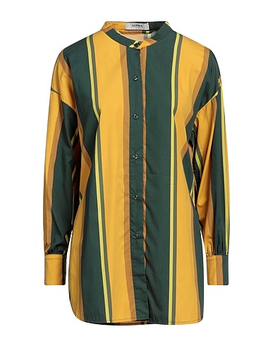 ALPHA STUDIO Striped shirt Marigold 100% Cotton