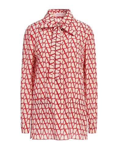 VALENTINO GARAVANI Patterned shirts & blouses Red 100% Silk