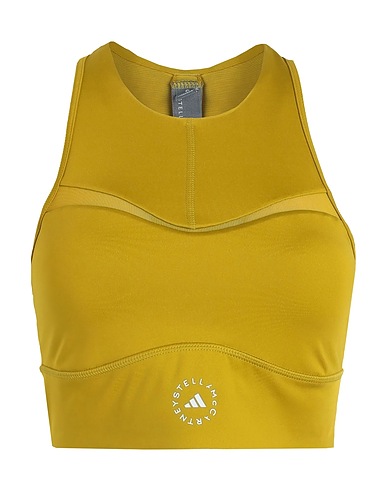 ADIDAS by STELLA McCARTNEY Top aSMC TPR CROP
 Mustard 79% Recycled polyester, 21% Recycled elastane