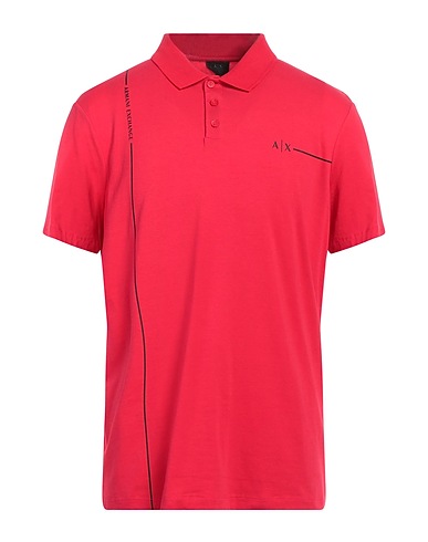 ARMANI EXCHANGE Polo shirt Red 96% Cotton, 4% Elastane