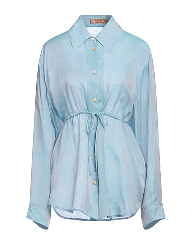 REJINA PYO Silk shirts & blouses Sky blue 100% Silk