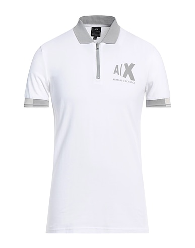 ARMANI EXCHANGE Polo BIANCO 95% Coton, 5% Élasthanne