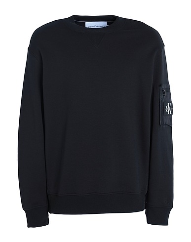 CALVIN KLEIN JEANS Sweatshirt Black 65% Cotton, 35% Polyester