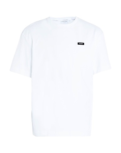 CALVIN KLEIN T-shirt Bianco 100% Cotone