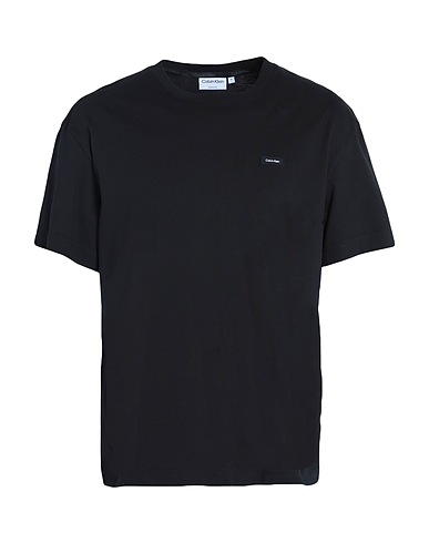 CALVIN KLEIN Basic T-Shirt Black 100% Cotton
