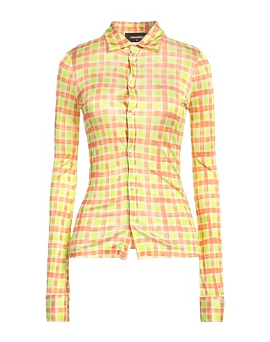 DSQUARED2 Checked shirt Green 100% Viscose