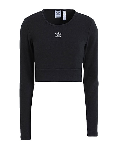 ADIDAS ORIGINALS Crop top RIB LS TEE
 Black 43% Cotton, 43% Viscose, 14% Elastane