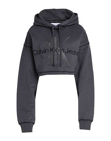 CALVIN KLEIN JEANS Hooded track jacket  Lead 100% Cotton
