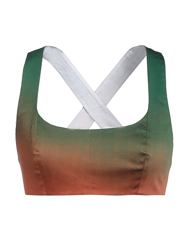 PHILOSOPHY di LORENZO SERAFINI Top Military green 96% Cotton, 4% Elastane