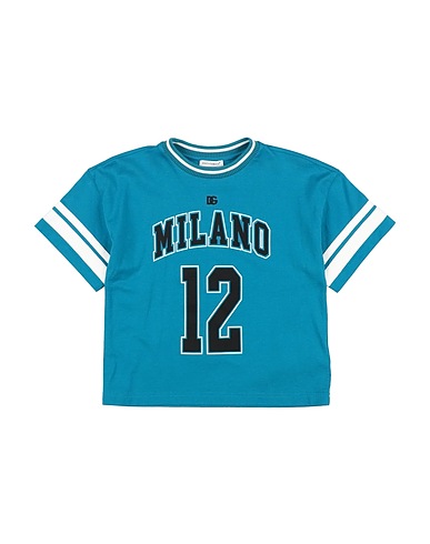 DOLCE&GABBANA T-shirt Deep teal 100% Cotton, Elastane