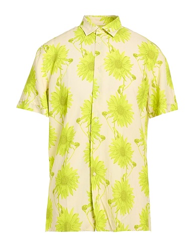 LIU •JO MAN Patterned shirt Cream 100% Viscose