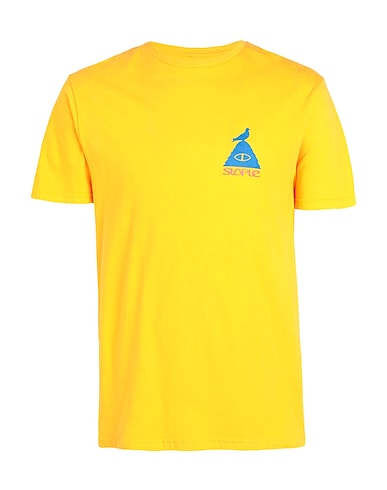 POLER T-shirt Protect Ur Neck T-Shirt
 Yellow 100% Cotton