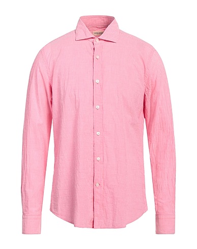 GHIRARDELLI Striped shirt Coral 80% Cotton, 20% Linen