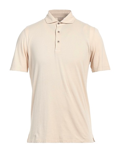 H953 Polo shirt Beige 50% Pima Cotton, 50% Modal