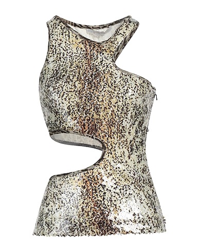 STELLA McCARTNEY Top Light green 94% Polyamide, 6% Elastane