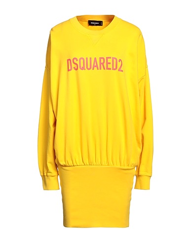 DSQUARED2 Short dress Yellow 100% Cotton