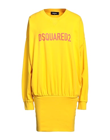 DSQUARED2 Kurzes Kleid GIALLO 100% Baumwolle