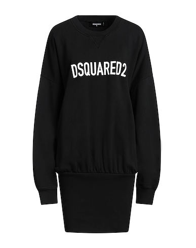 DSQUARED2 Kurzes Kleid NERO 100% Baumwolle