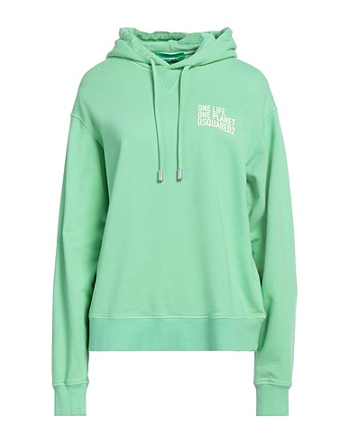 DSQUARED2 Felpa Verde chiaro 100% Cotone, Elastan
