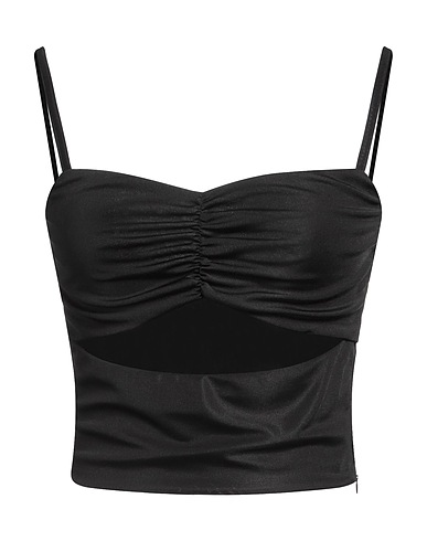 GAëLLE Paris Top Black 97% Viscose, 3% Elastane, Polyester