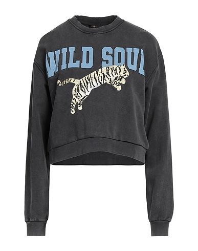 MAJE Sweatshirt Charcoal 100% Cotton, Elastane, Polyester
