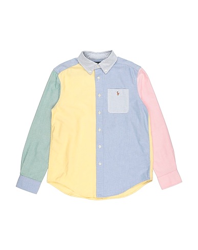 POLO RALPH LAUREN Patterned shirt Cotton Oxford Fun Shirt Light blue 100% Cotton