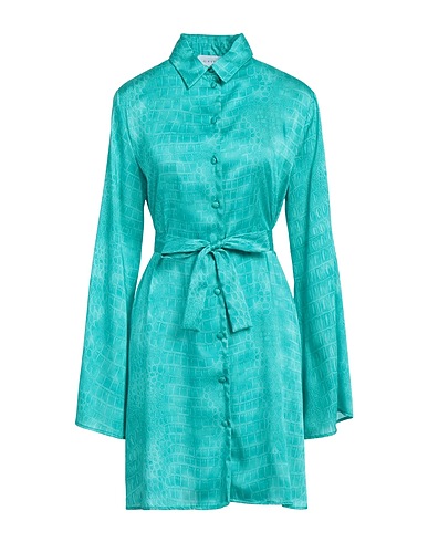 GAëLLE Paris Shirt dress Green 100% Polyester