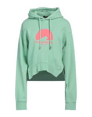 DSQUARED2 Felpa Verde chiaro 100% Cotone, Elastan