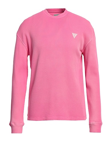 GUESS Felpa Fucsia 100% Cotone