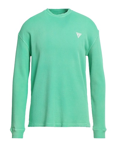 GUESS Sweatshirt Green 100% Cotton