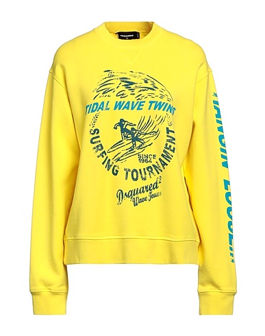 DSQUARED2 Sweatshirt Yellow 100% Cotton
