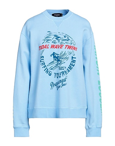 DSQUARED2 Sweatshirt Light blue 100% Cotton