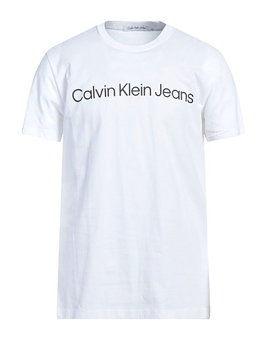 CALVIN KLEIN JEANS T-shirt White 100% Cotton