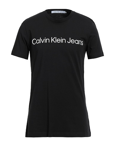 CALVIN KLEIN JEANS T-shirt Nero 100% Cotone