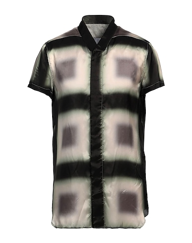 RICK OWENS Patterned shirt Grey 100% Cupro