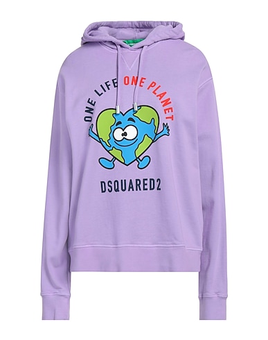 DSQUARED2 Hooded sweatshirt LILLA 100% Cotton, Elastane