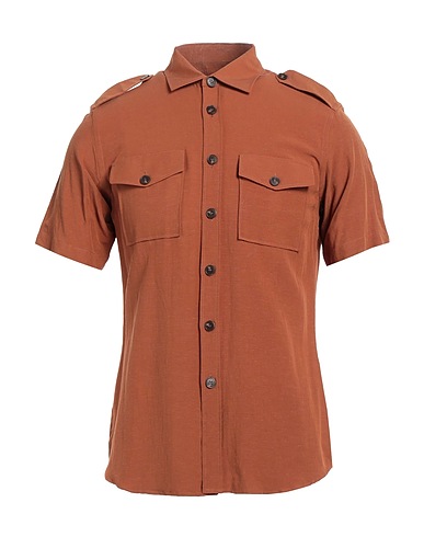 GAëLLE Paris Shirts Brown 64% Viscose, 36% Linen
